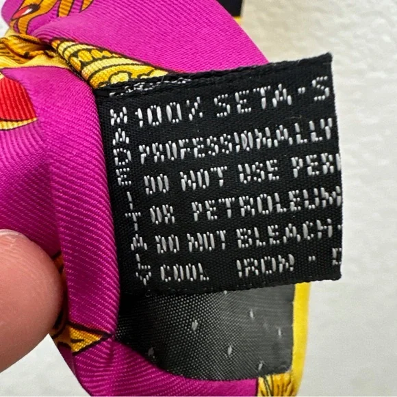 Versace Silk Tie, Santa Claus Print, 1990s Collection.